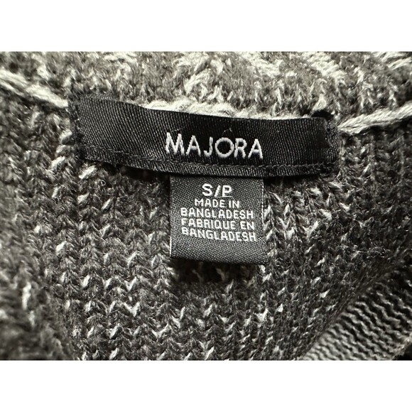 Majora Women size small grays acrylic  assymetrical cardigan open sweater - Picture 11 of 13